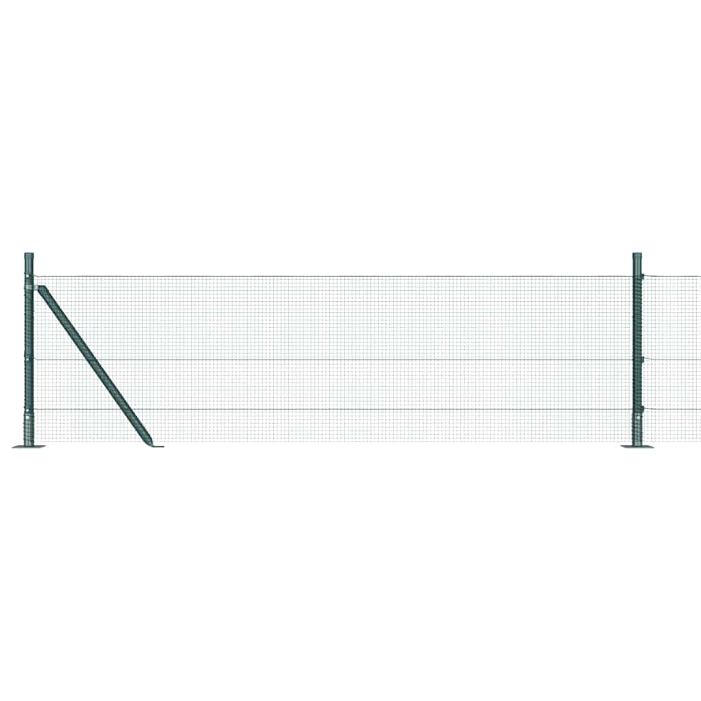 Fence Post Green 50 x 0.6 m (12 x 12 mm mesh) Steel and PVC