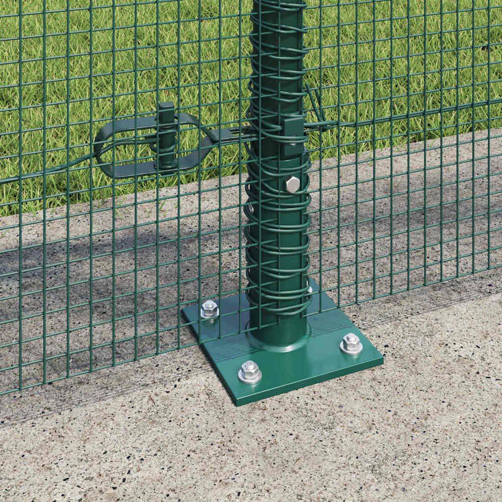 Fence Post Green 50 x 0.8 m (12 x 12 mm mesh) Steel and PVC