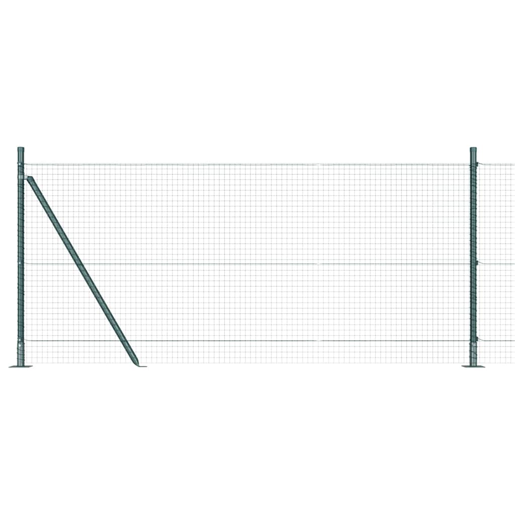 Welded Wire Fence with Concrete Base 50 x 1 m (W x H)