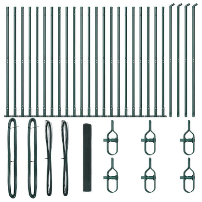 Fence Post Green 50 x 1.2 m (19 x 19 mm mesh) Steel and PVC