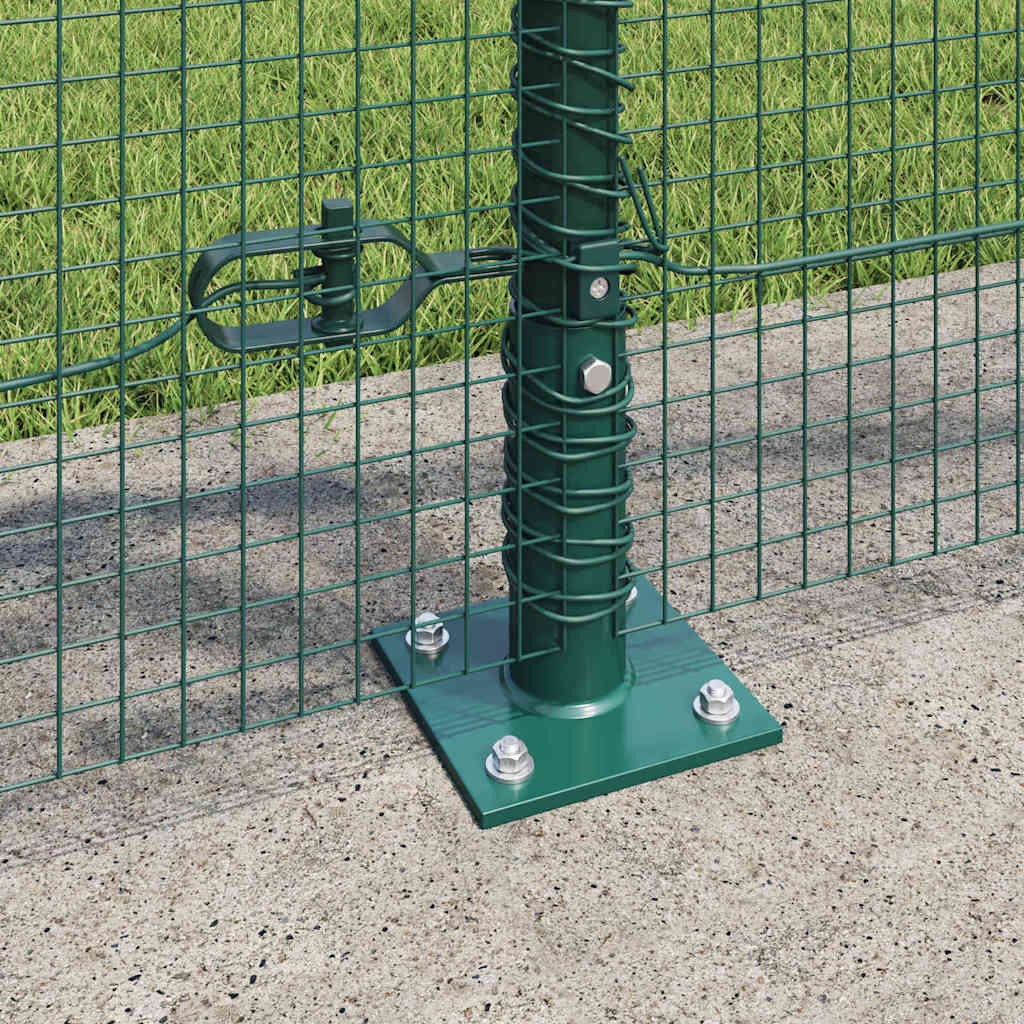 Fence Post Green 100 x 1 m (16 x 16 mm mesh) Steel and PVC