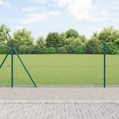 Fence Post Green 100 x 1 m (16 x 16 mm mesh) Steel and PVC