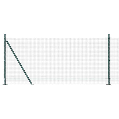 Fence Post Green 100 x 1 m (16 x 16 mm mesh) Steel and PVC