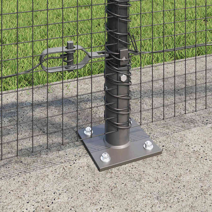 Welded Wire Fence with Concrete Base 10 x 1 m (W x H)