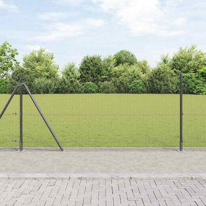 Welded Wire Fence with Concrete Base 10 x 1 m (W x H)