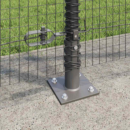 Fence Post Grey 10 x 1.2 m (19 x 19 mm mesh) Steel and PVC