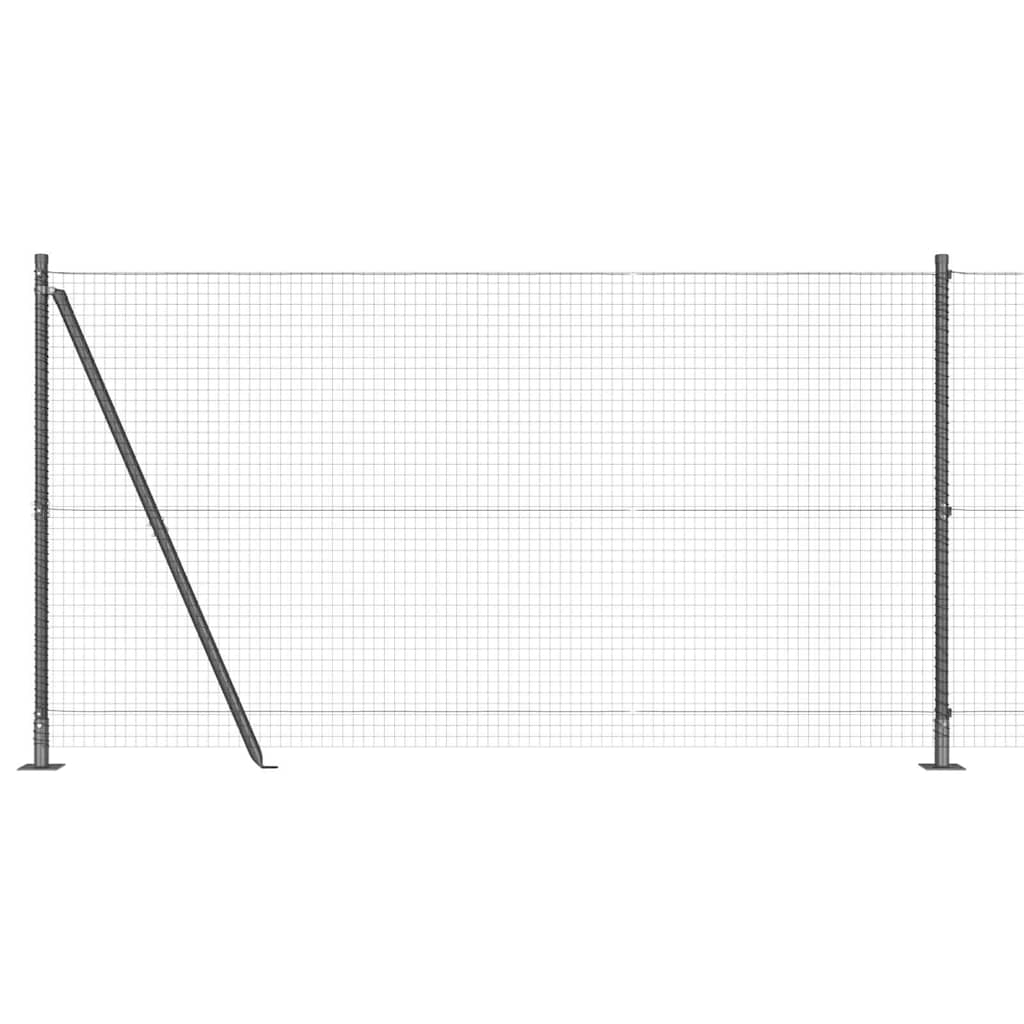 Fence Post Grey 10 x 1.2 m (25 x 25 mm mesh) Steel and PVC