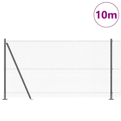 Fence Post Grey 10 x 1.2 m (25 x 25 mm mesh) Steel and PVC