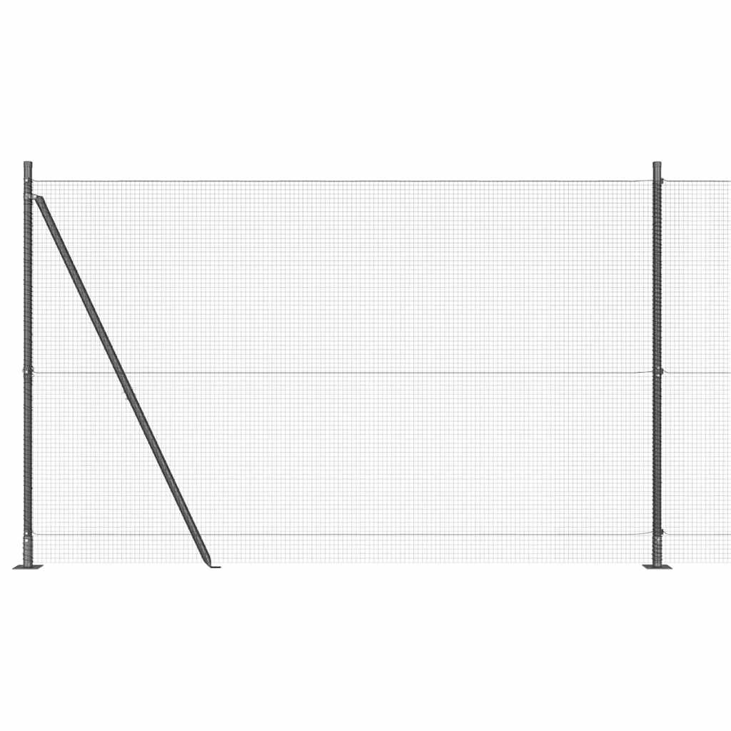 Welded Wire Fence with Concrete Base 10 x 1.6 m (W x H)