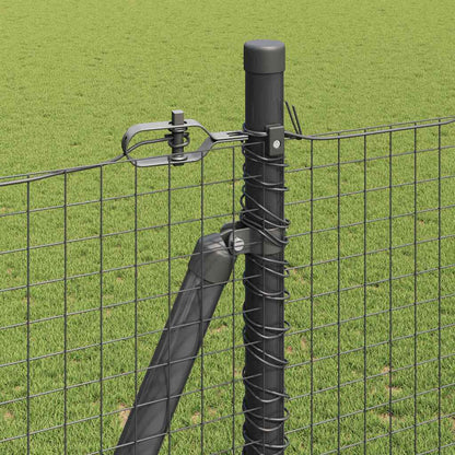 Fence Post Grey 10 x 1.6 m (25 x 25 mm mesh) Steel and PVC