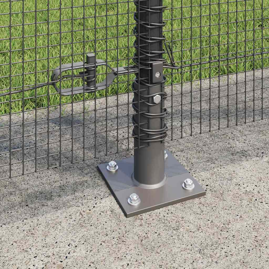 Fence Post Grey 25 x 1.2 m (12 x 12 mm mesh) Steel and PVC