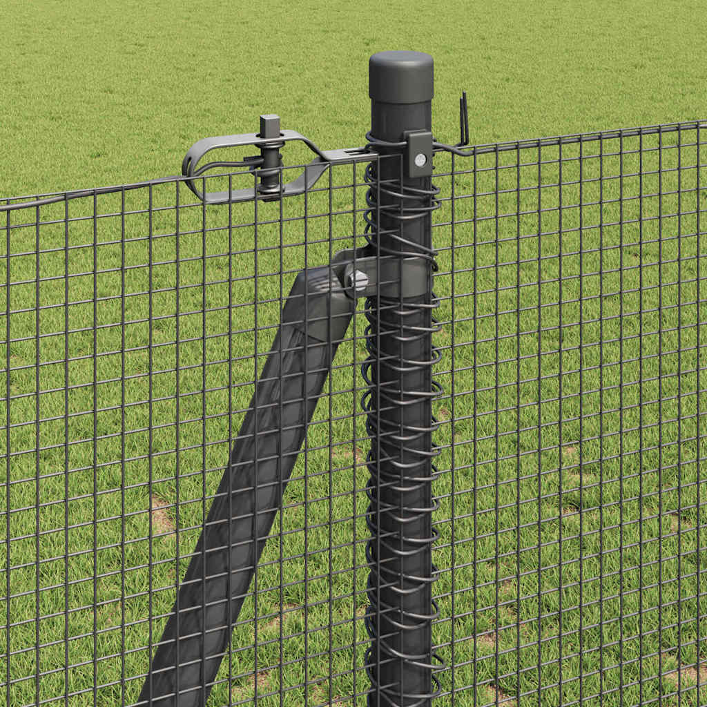 Fence Post Grey 25 x 1.2 m (12 x 12 mm mesh) Steel and PVC