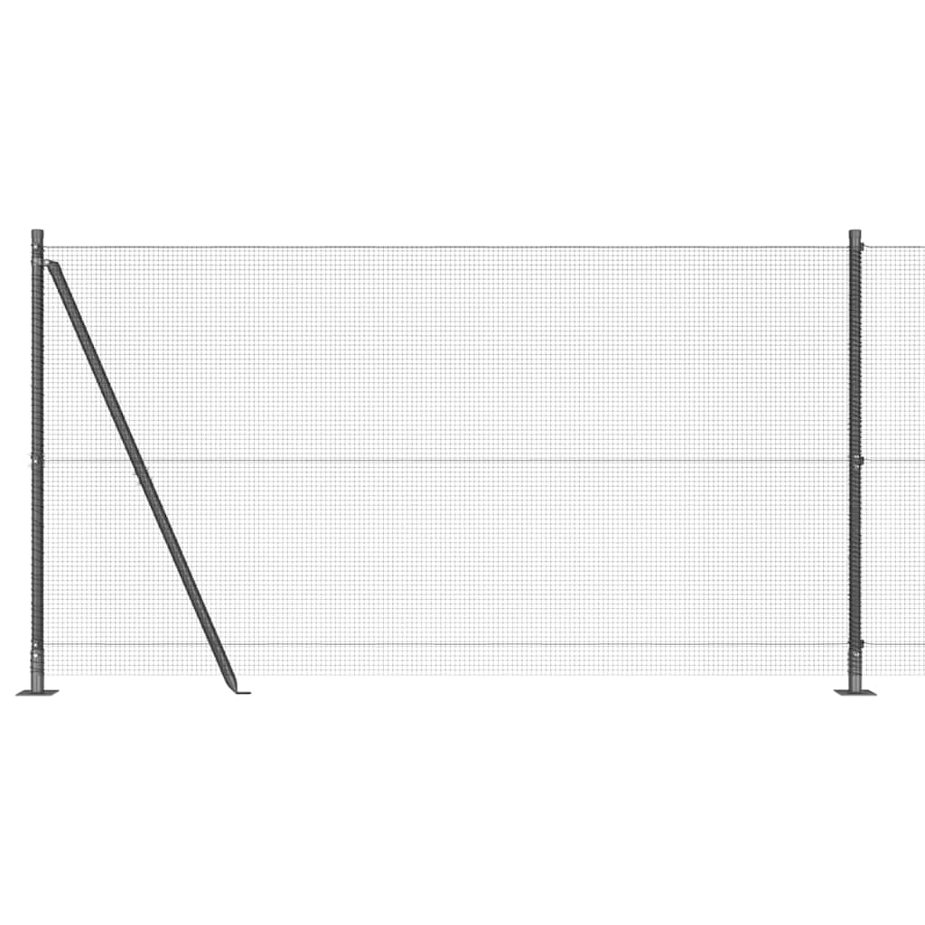 Welded Wire Fence with Concrete Base 25 x 1.2 m (W x H)
