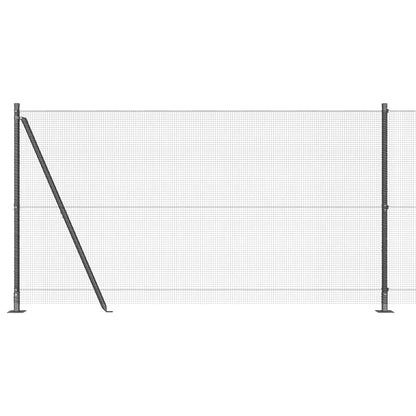 Welded Wire Fence with Concrete Base 25 x 1.2 m (W x H)