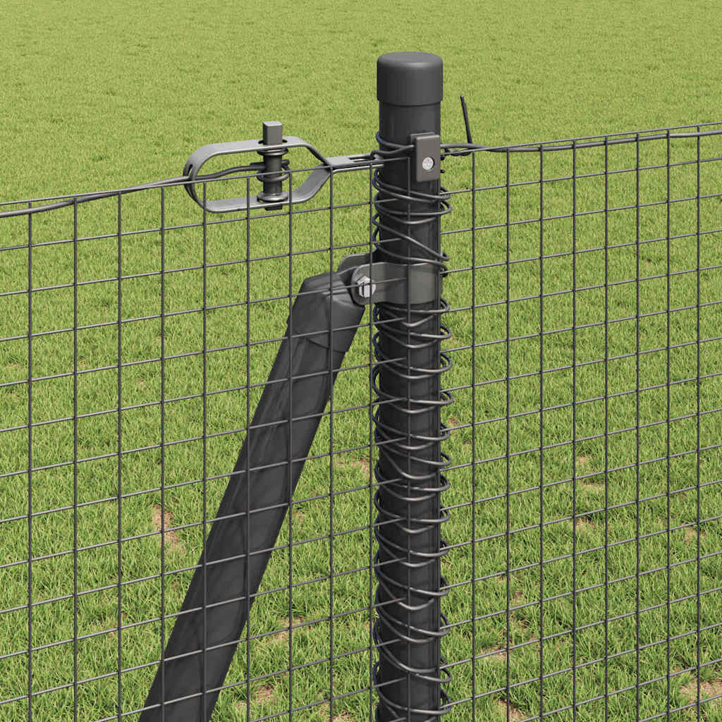 Fence Post Grey 25 x 1.2 m (19 x 19 mm mesh) Steel and PVC