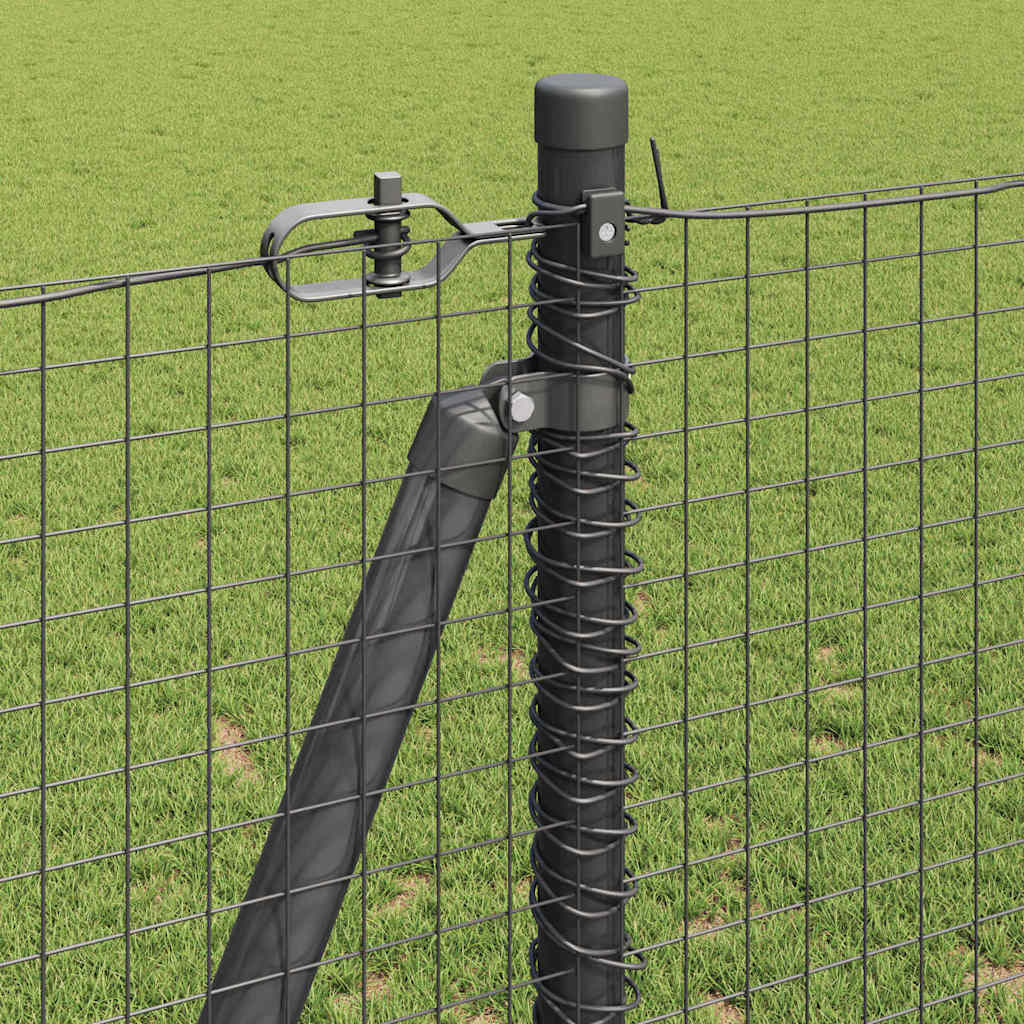 Fence Post Grey 25 x 1.2 m (25 x 25 mm mesh) Steel and PVC