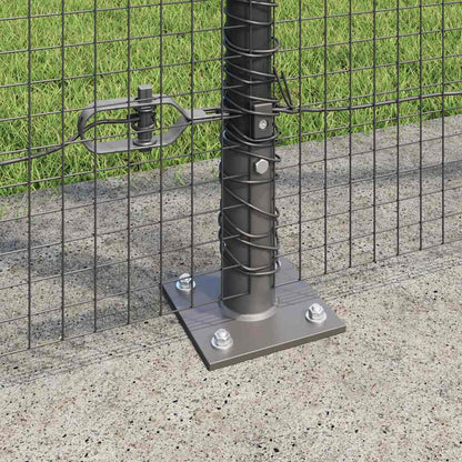 Fence Post Grey 25 x 1.4 m (19 x 19 mm mesh) Steel and PVC
