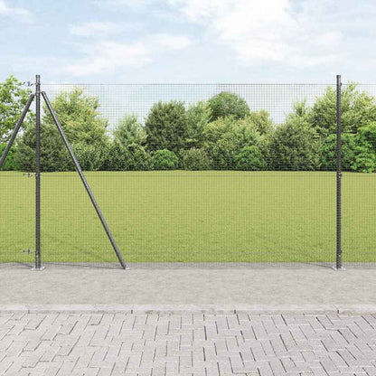 Fence Post Grey 25 x 1.4 m (19 x 19 mm mesh) Steel and PVC