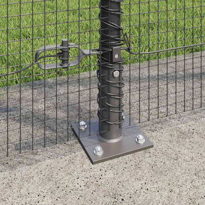 Fence Post Grey 25 x 1.5 m (16 x 16 mm mesh) Steel and PVC