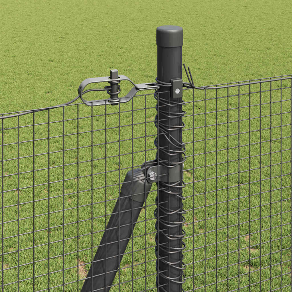 Welded Wire Fence with Concrete Base 25 x 1.6 m (W x H)