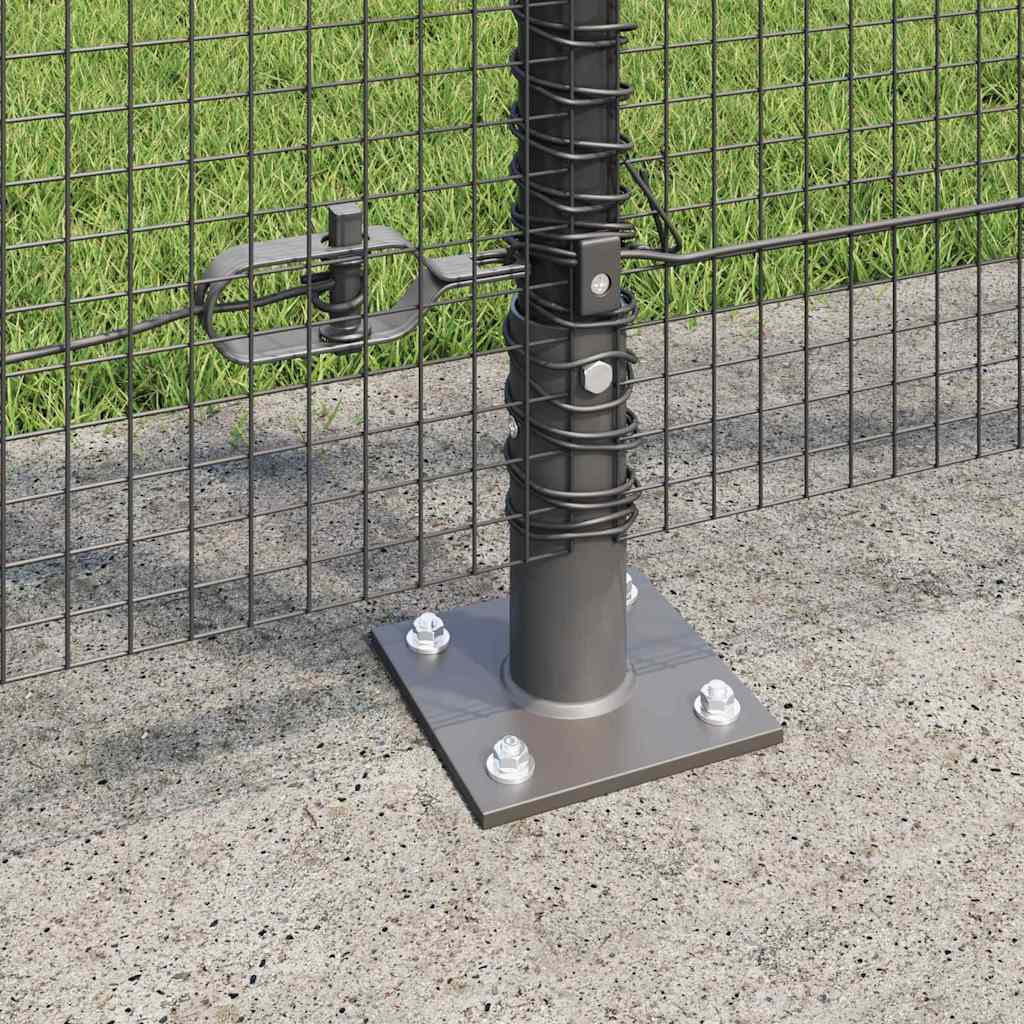 Fence Post Grey 50 x 1.2 m (16 x 16 mm mesh) Steel and PVC