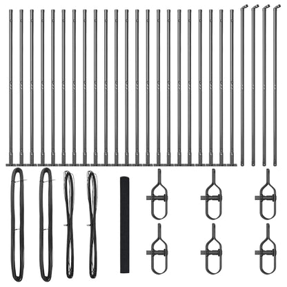 Welded Wire Fence with Concrete Base 50 x 1.5 m (W x H)