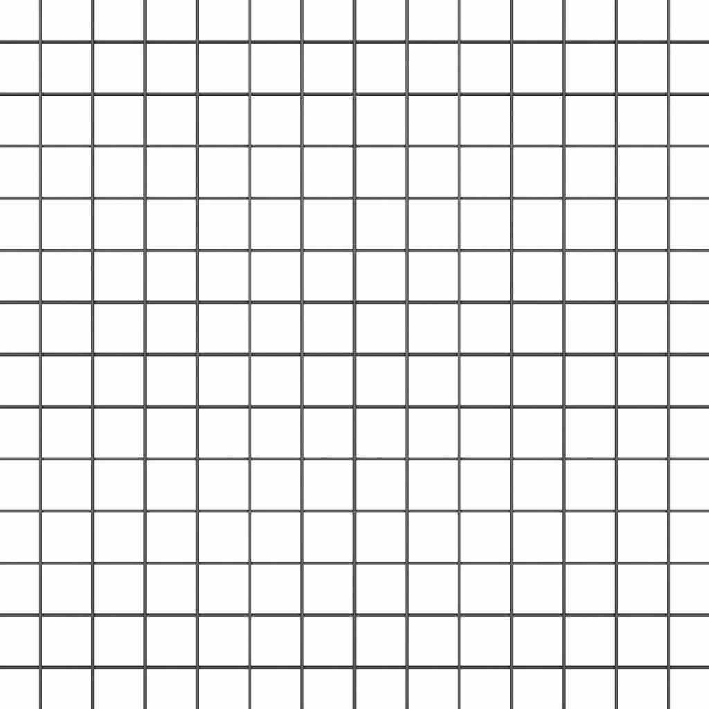 Fence Post Grey 100 x 0.8 m (19 x 19 mm mesh) Steel and PVC