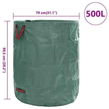 Garden Waste Bags 12 pcs Green 79 x 79 x 99.5 cm Polypropylene