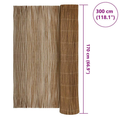 Willow Fence Natural 170 x 300 cm Willow