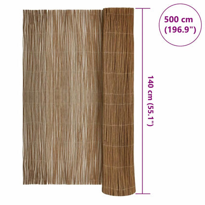 Willow Fence Natural 140 x 500 cm Willow