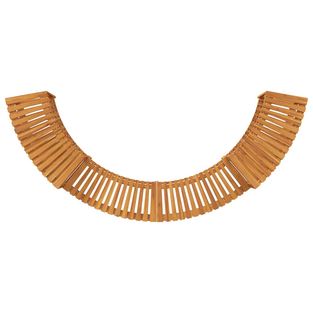 Hot Tub Surround Half-Round Brown 252 x 112 x 55.5 cm