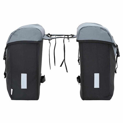 Bicycle Bag Grey and Black 31.5 x 15.5 x 40 cm Polyester