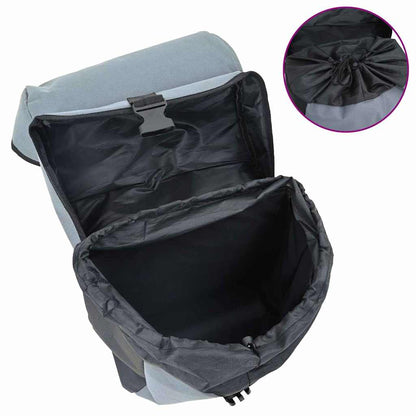 Bicycle Bag Grey and Black 31.5 x 15.5 x 40 cm Polyester