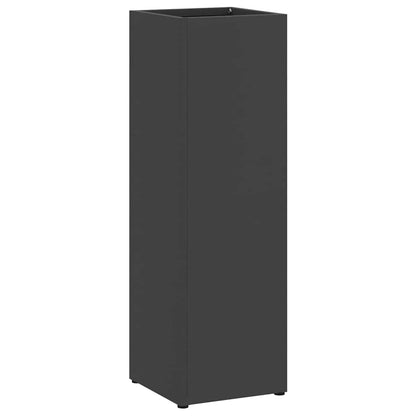Umbrella Stand with Storage Black 15.5 x 15.5 x 49 cm Metal
