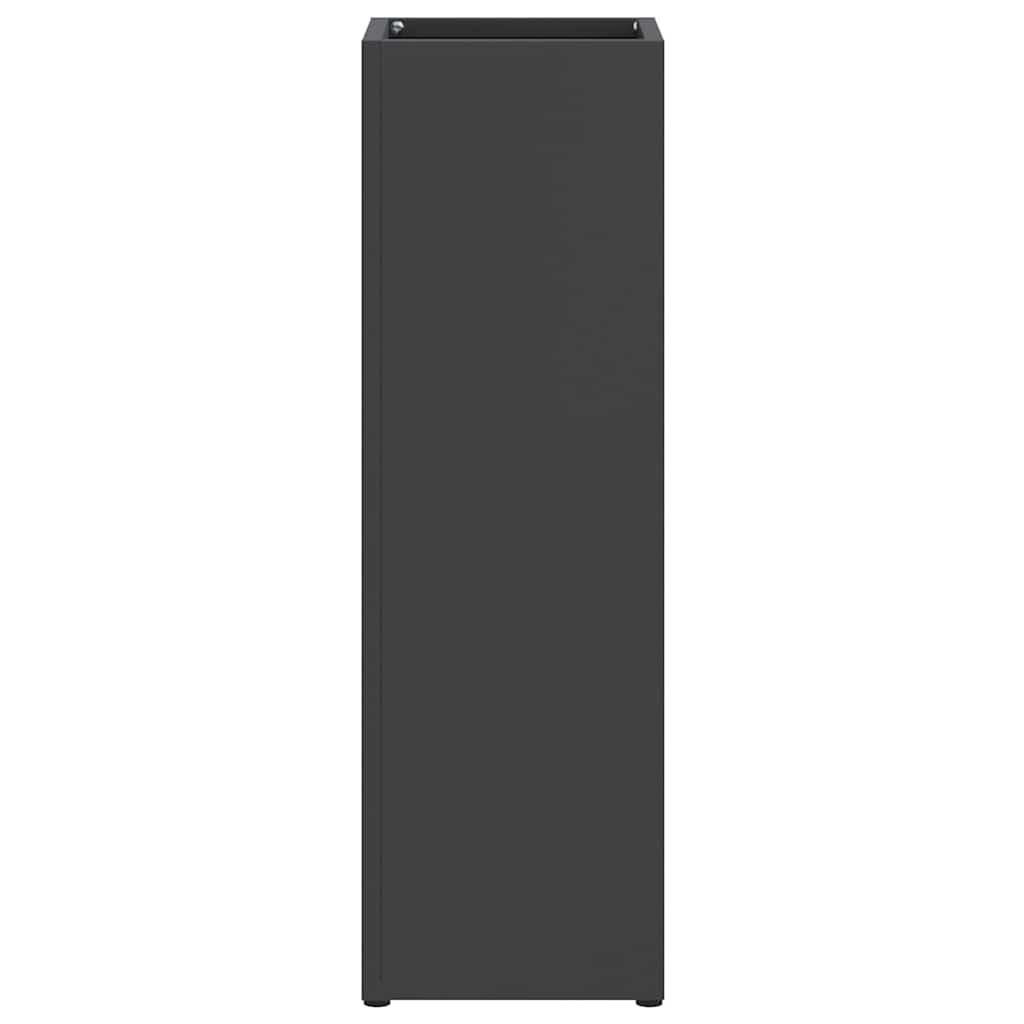 Umbrella Stand with Storage Black 15.5 x 15.5 x 49 cm Metal