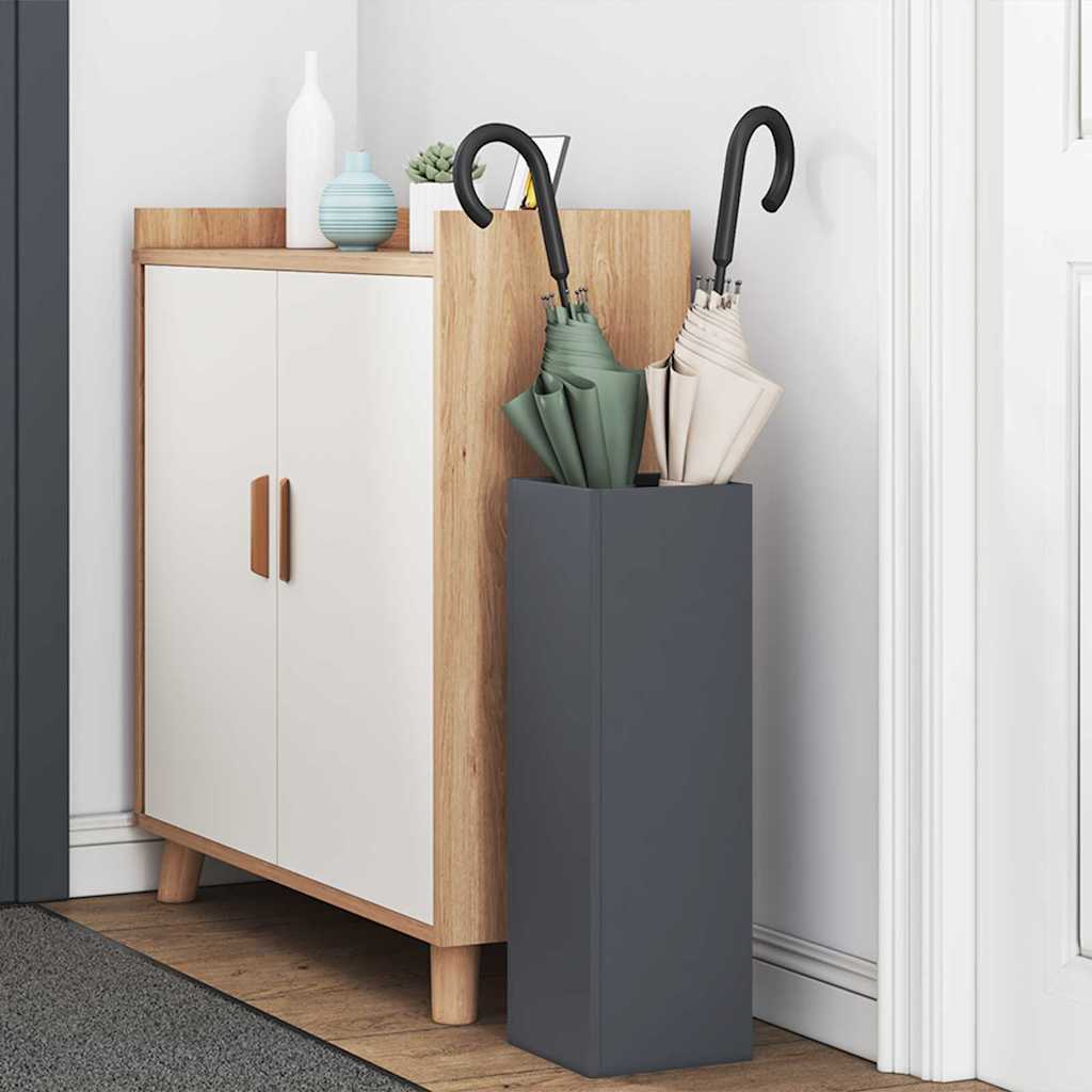 Umbrella Stand Anthracite 15.5 x 15.5 x 49 cm Steel