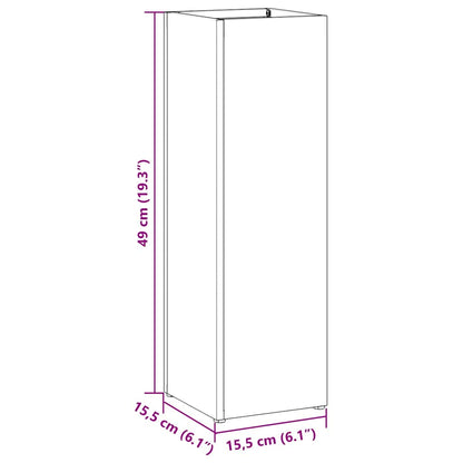 Umbrella Stand Anthracite 15.5 x 15.5 x 49 cm Steel