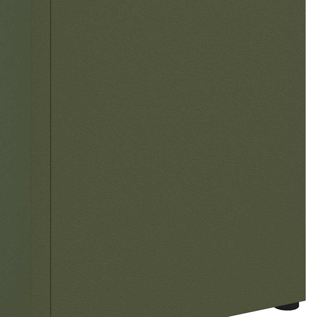 Umbrella Stand with Storage Olive 15.5 x 15.5 x 49 cm Metal