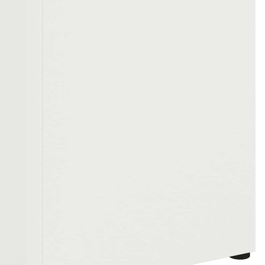 Umbrella Stand with Storage White 15.5 x 15.5 x 49 cm Metal