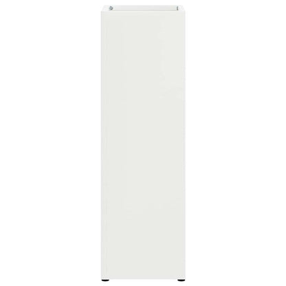 Umbrella Stand with Storage White 15.5 x 15.5 x 49 cm Metal