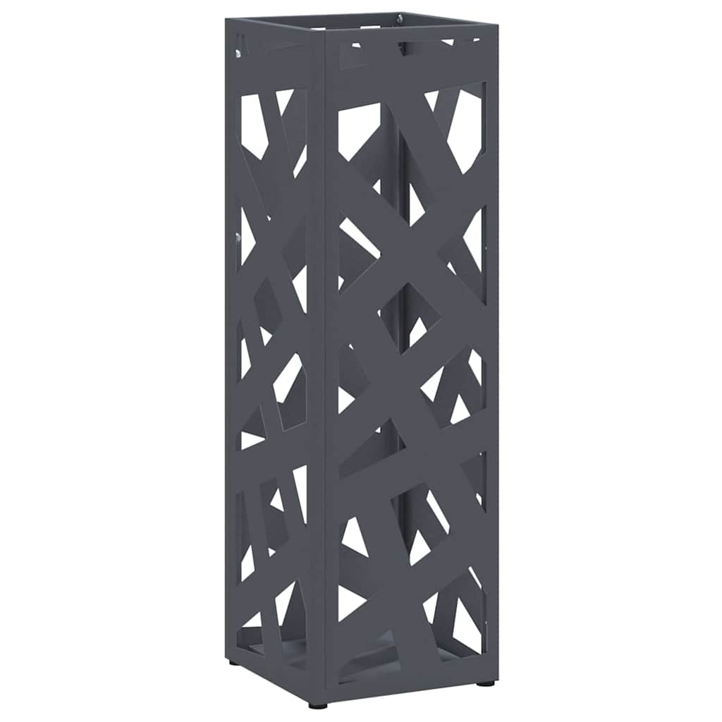 Umbrella Stand Anthracite 15.5 x 15.5 x 49 cm Metal