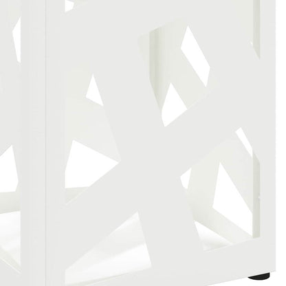 Umbrella Stand with Storage White 15.5 x 15.5 x 49 cm Metal