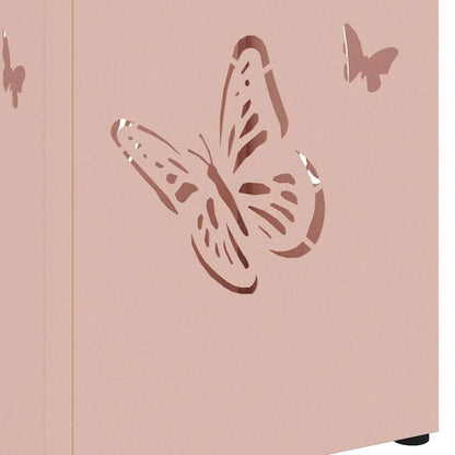 Umbrella Stand with Storage Pink 15.5 x 15.5 x 49 cm Metal