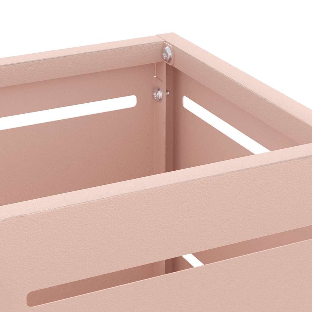 Umbrella Stand with Storage Pink 15.5 x 15.5 x 49 cm Metal
