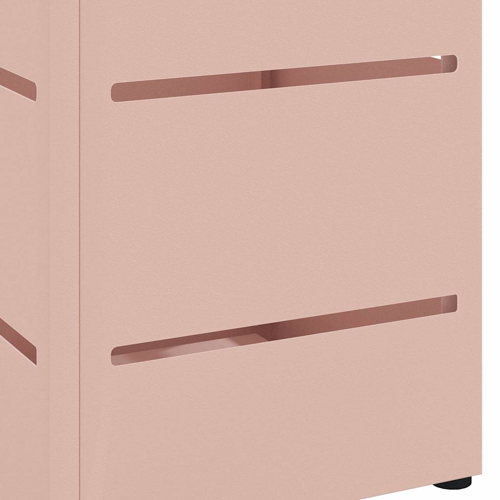 Umbrella Stand with Storage Pink 15.5 x 15.5 x 49 cm Metal