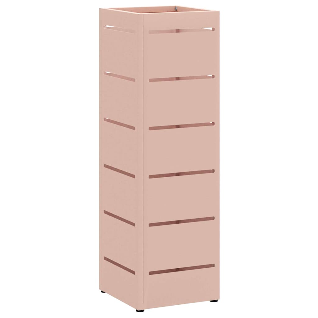 Umbrella Stand with Storage Pink 15.5 x 15.5 x 49 cm Metal