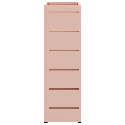 Umbrella Stand with Storage Pink 15.5 x 15.5 x 49 cm Metal