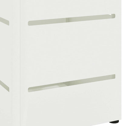 Umbrella Stand with Storage White 15.5 x 15.5 x 49 cm Steel