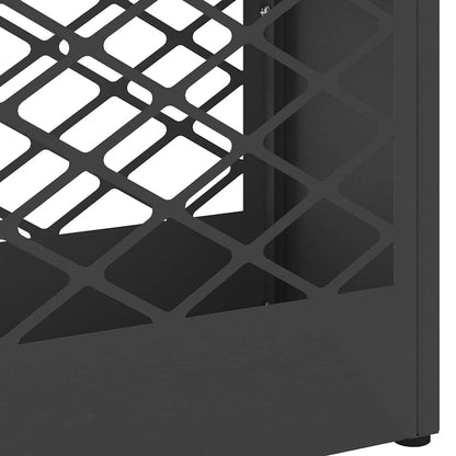 Umbrella Stand Black 28 x 12 x 41 cm Steel