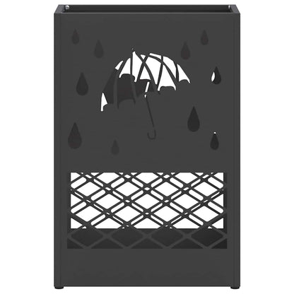 Umbrella Stand Black 28 x 12 x 41 cm Steel